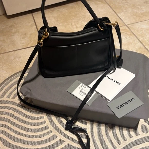 BALENCIAGA Rodeo Mini leather tote bag - Picture 8 of 12